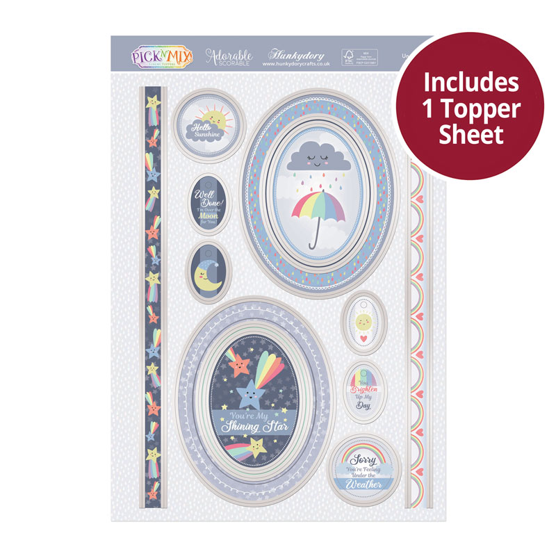 Die Cut Topper Sheet - Under The Weather (827)