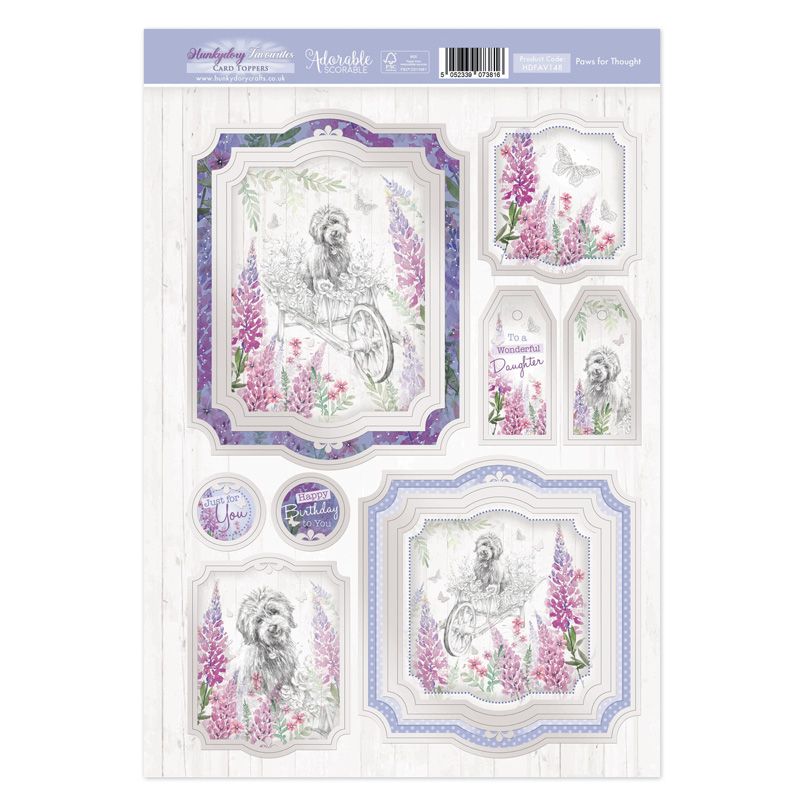 Die Cut Topper Sheet - Paws for Thought (148)