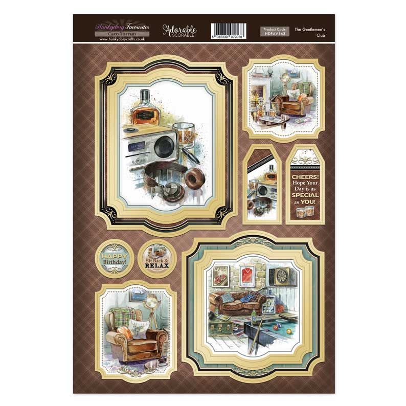 Die Cut Topper Sheet - The Gentlemen's Club (163)