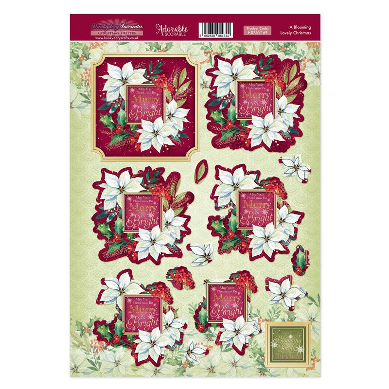 Die Cut Topper Sheet - A Blooming Lovely Christmas (169)