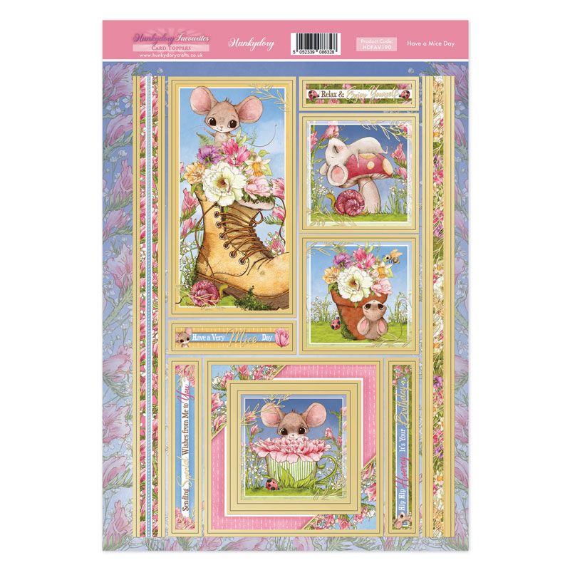 Die Cut Topper Sheet - Have A Mice Day (190)