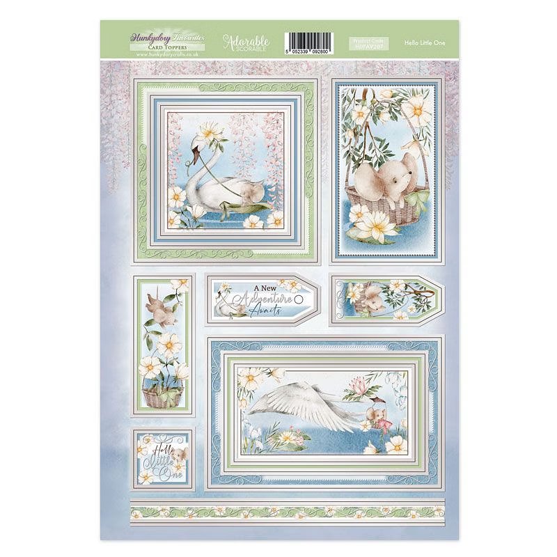 (image for) Die Cut Topper Sheet - Hello Little One (207)