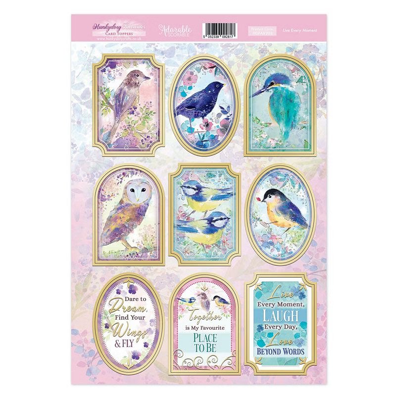 (image for) Die Cut Topper Sheet - Live Every Moment (208)