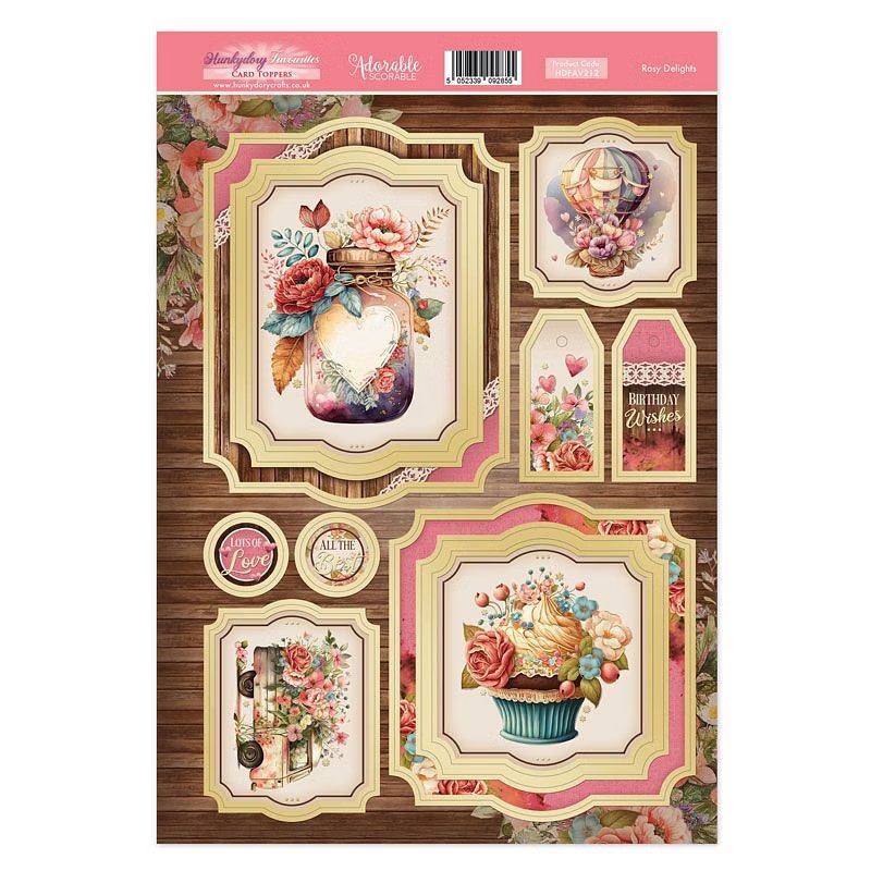 (image for) Die Cut Topper Sheet - Rosy Delights (212)