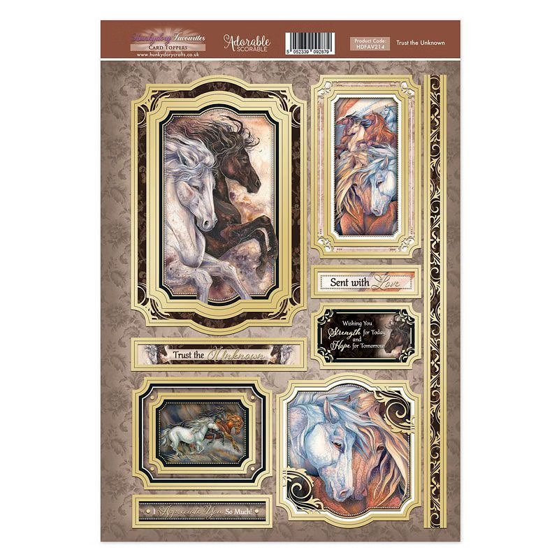 (image for) Die Cut Topper Sheet - Trust The Unknown (214)