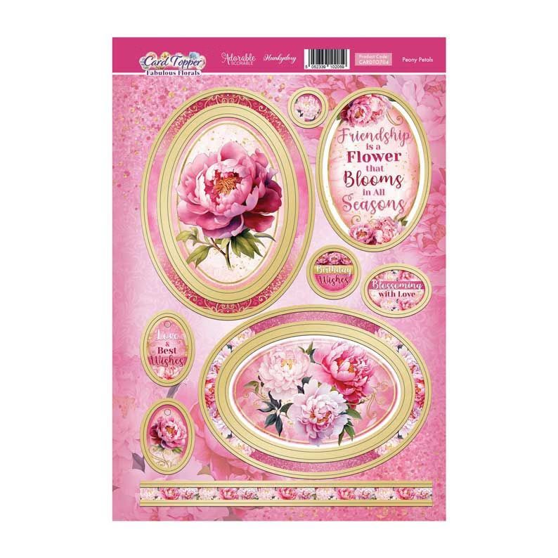 (image for) Die Cut Topper Sheet - Fabulous Florals - Peony Petals