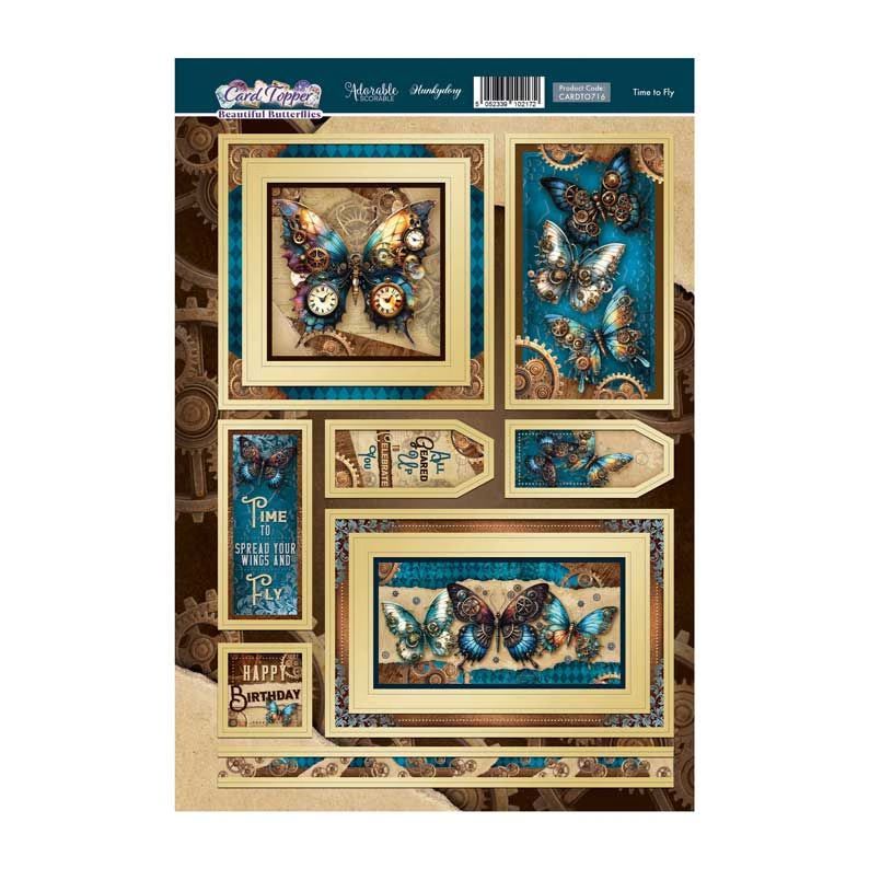 (image for) Die Cut Topper Sheet - Beautiful Butterflies - Time To Fly