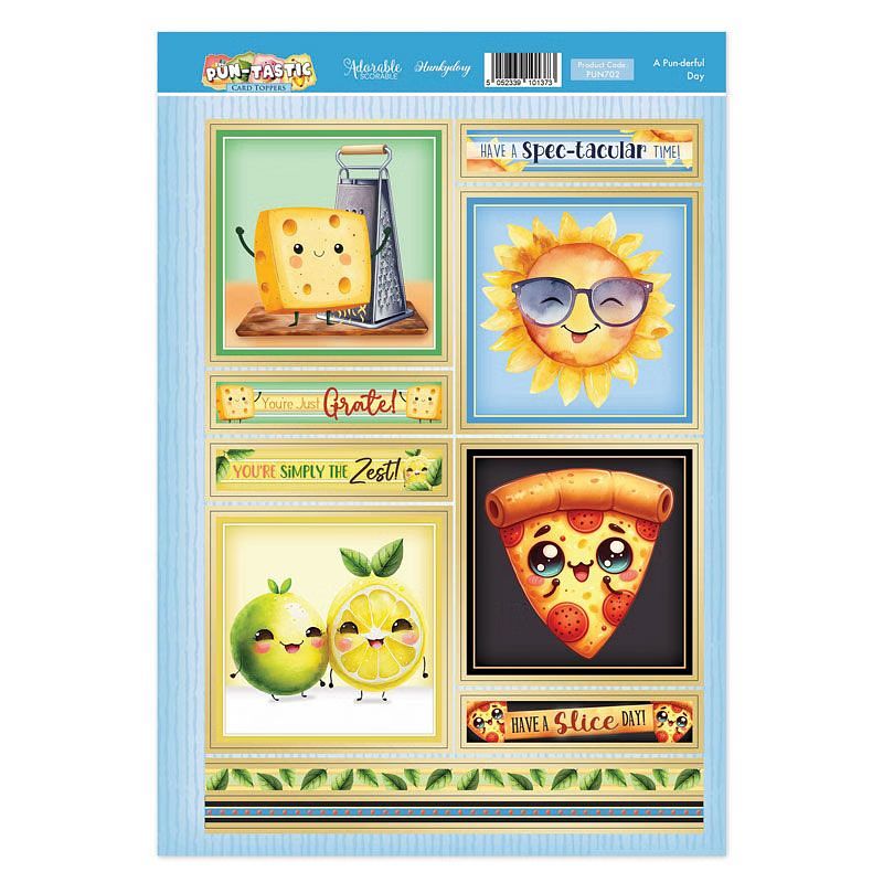 (image for) Die Cut Topper Sheet - Puntastic - A Pun-derful Day