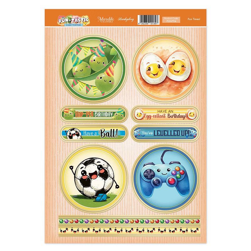 (image for) Die Cut Topper Sheet - Puntastic - Pun Times!