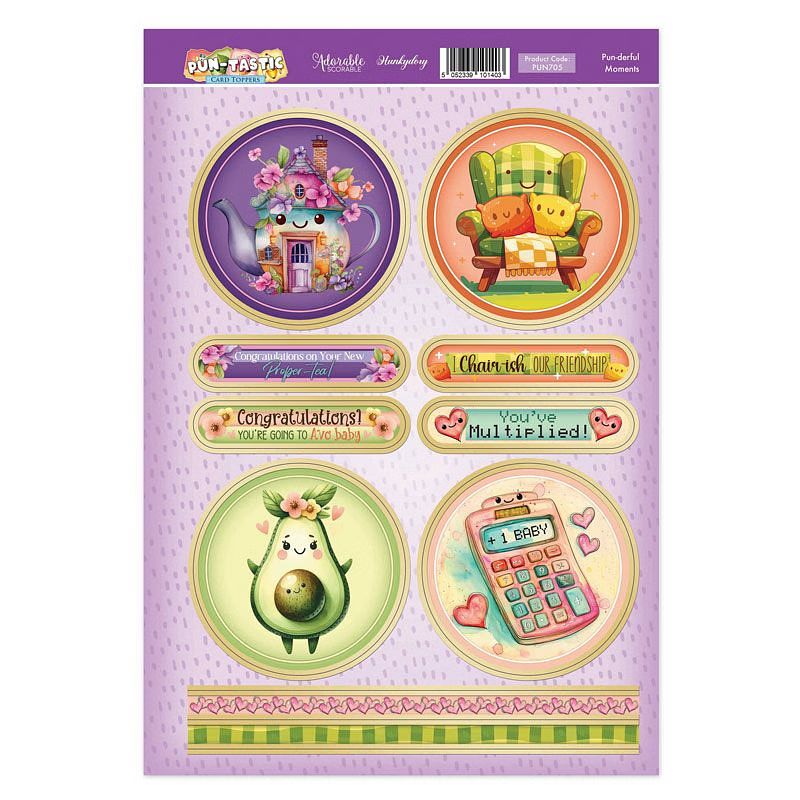 (image for) Die Cut Topper Sheet - Puntastic - Pun-derful Moments