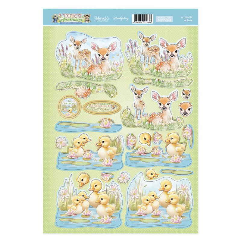 (image for) Die Cut 3D Decoupage A4 Sheet - Floral Awakenings, A Little Bit of Love
