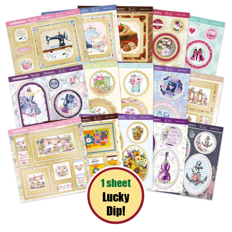 (image for) Die Cut 6x6 Topper Sheet - Ladies Choice - Lucky Dip! (1 Sheet)