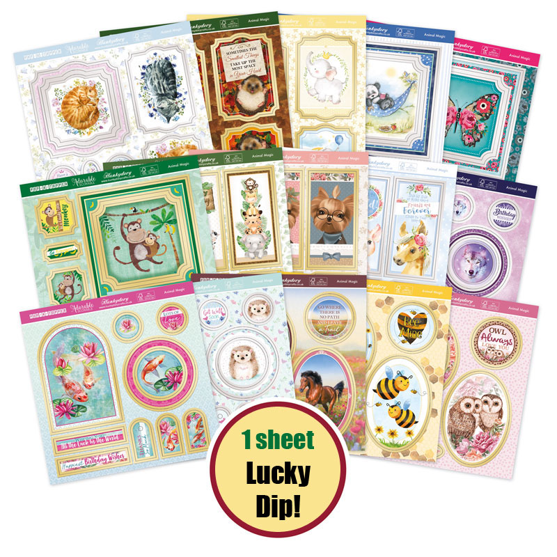 (image for) Die Cut 6x6 Topper Sheet - Animal Magic - Lucky Dip! (1 Sheet)