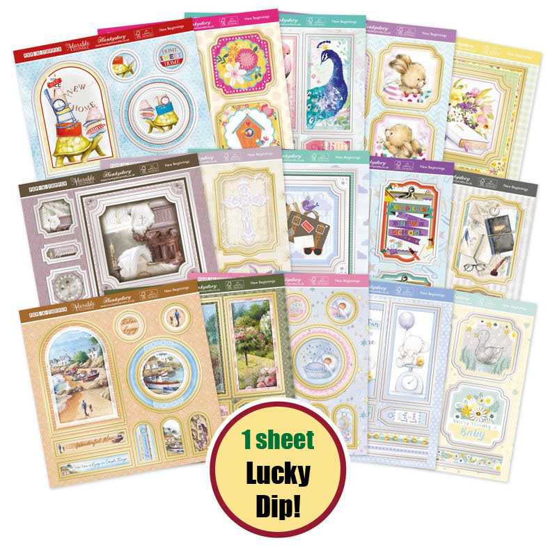 (image for) Die Cut 6x6 Topper Sheet - New Beginnings - Lucky Dip! (1 Sheet)