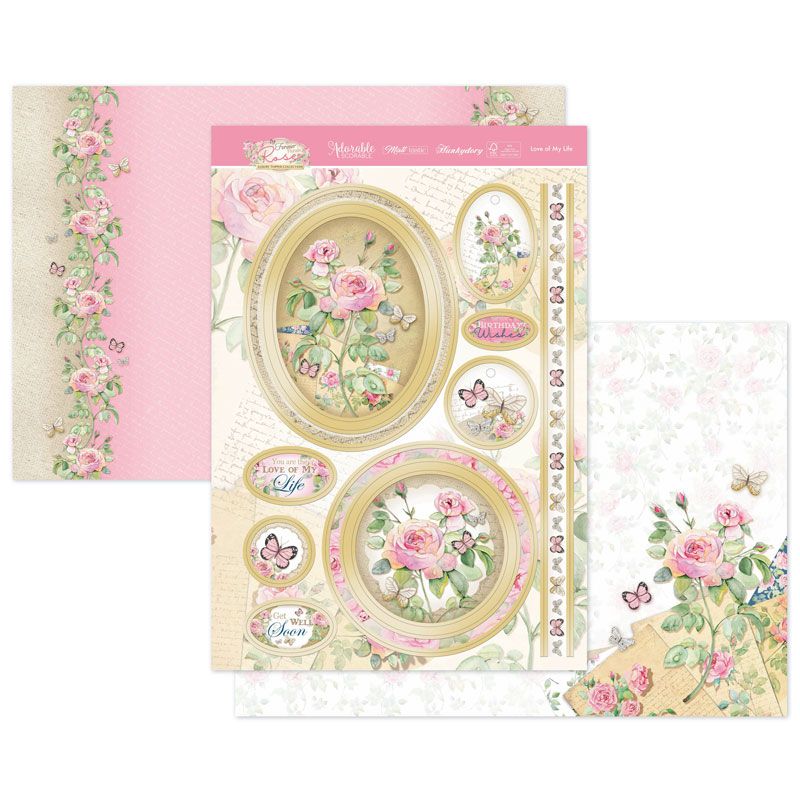 (image for) Die Cut Topper Set - Forever Florals Rose, Love Of My Life