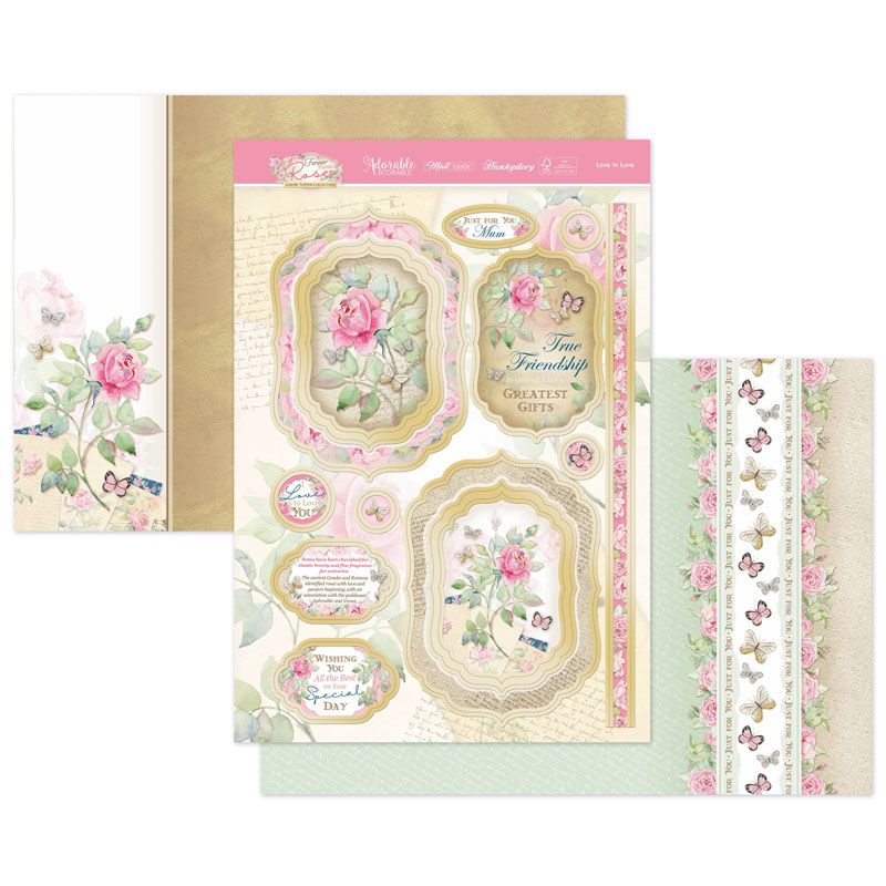Die Cut Topper Set - Forever Florals Rose, Love To Love