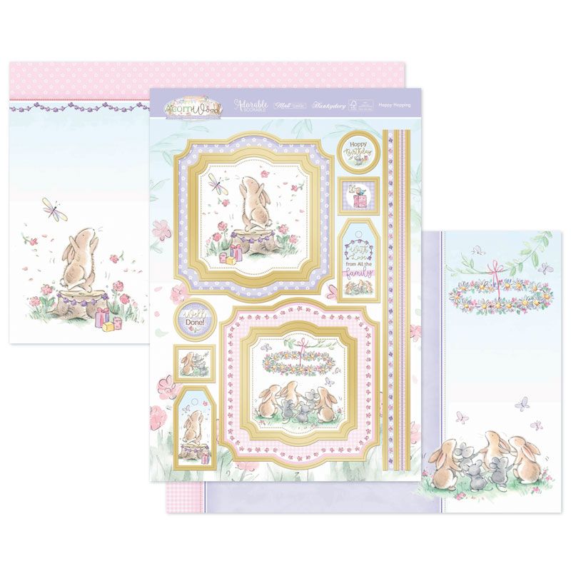 Die Cut Topper Set - Bunny's Special Day, Happy Hopping