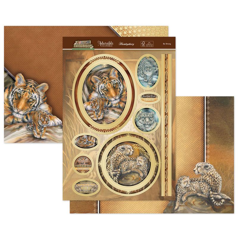 Die Cut Topper Set - Animal Kingdom, Be Strong