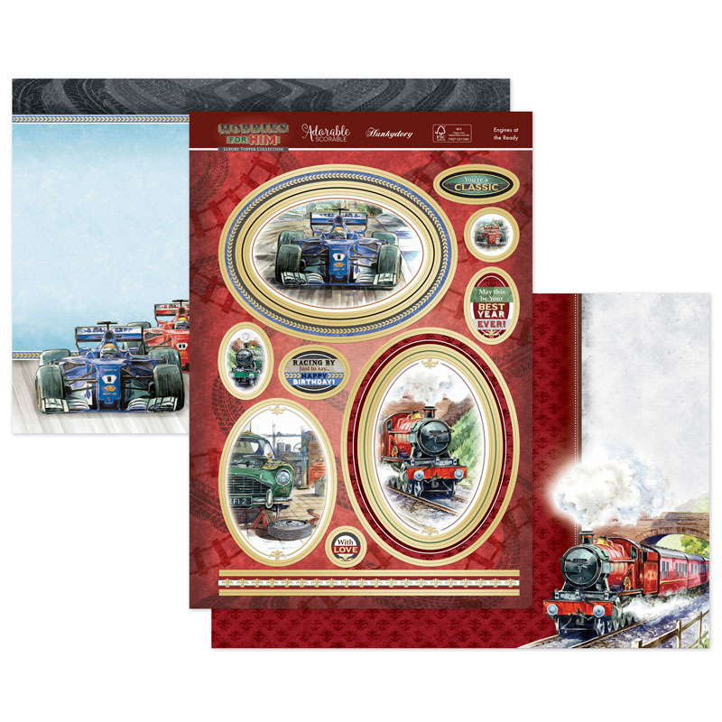 Die Cut Topper Set - Hobbies For Him, Engines at the Ready