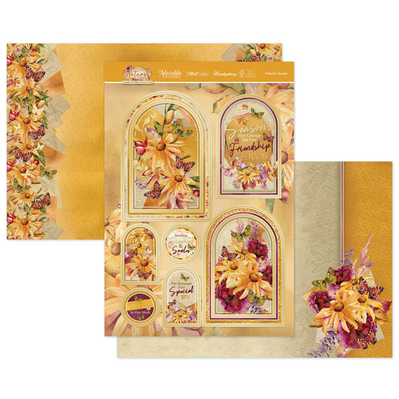 Die Cut Topper Set - Forever Florals Autumn Days, Nature's Sunset