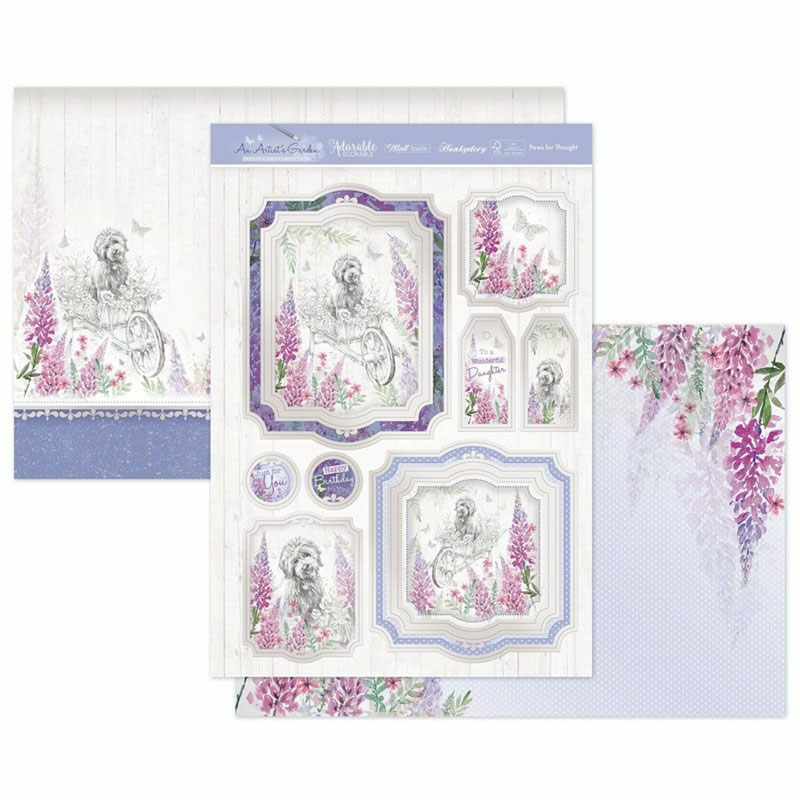 Die Cut Topper Set - An Artist's Garden, Paws For Thought