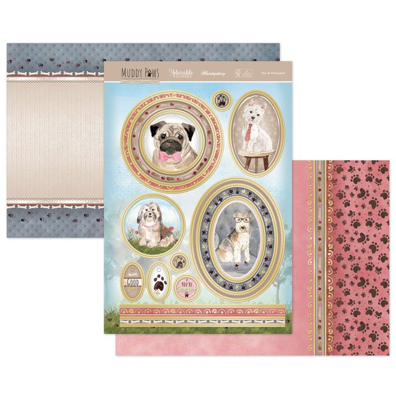 Die Cut Topper Set - Muddy Paws, You're Pawsome!