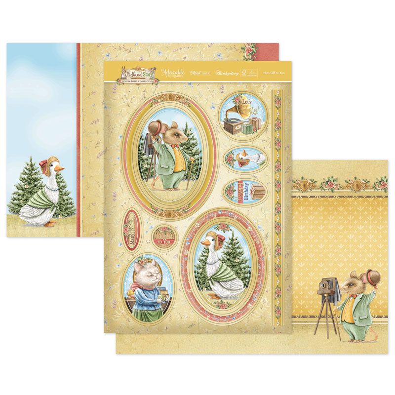 Die Cut Topper Set - A Woodland Story, Hats Off to You