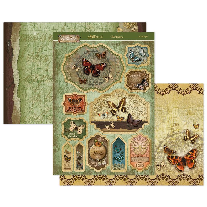 (image for) Die Cut Topper Set - Flight of the Butterflies Mirri, In Full Flight