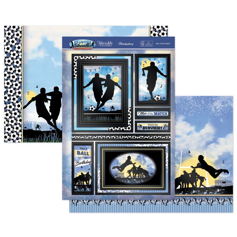 Die Cut Topper Set - Sporting Silhouettes, Man Of The Match