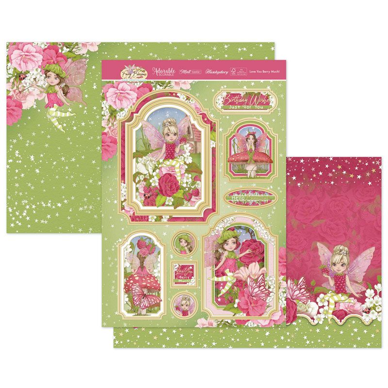 Die Cut Topper Set - Fairy Blossoms, Love You Berry Much!