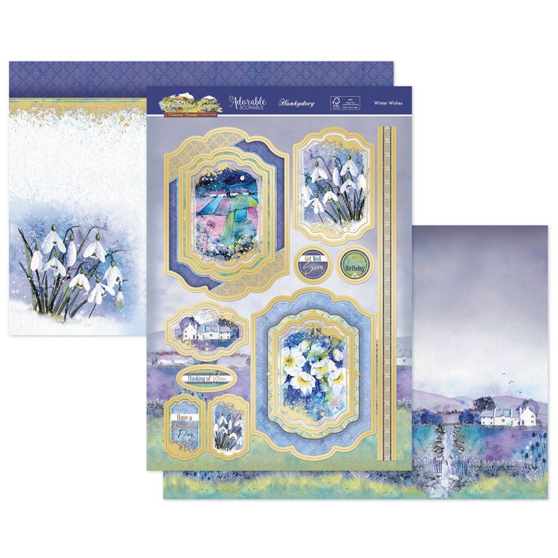 (image for) Die Cut Topper Set - Watercolour Escapes, Winter Wishes