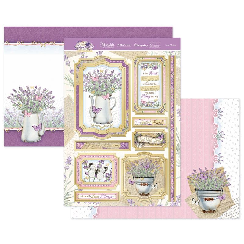 (image for) Die Cut Topper Set - Forever Florals Lavender, Love Always