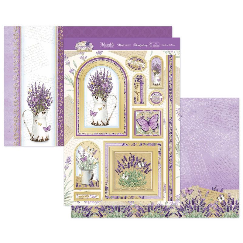 (image for) Die Cut Topper Set - Forever Florals Lavender, Made with Care