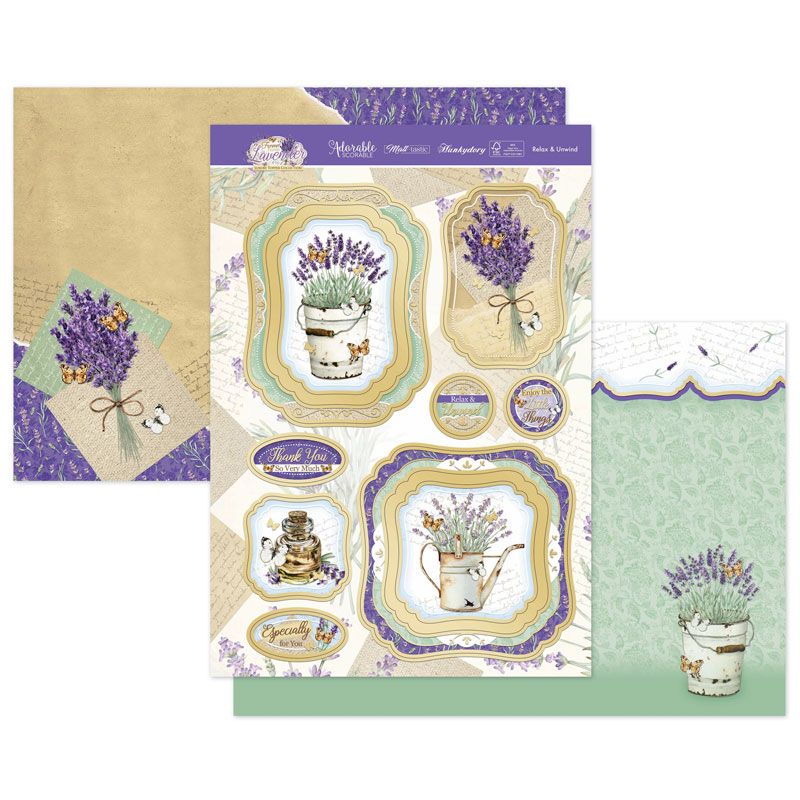 (image for) Die Cut Topper Set - Forever Florals Lavender, Relax & Unwind