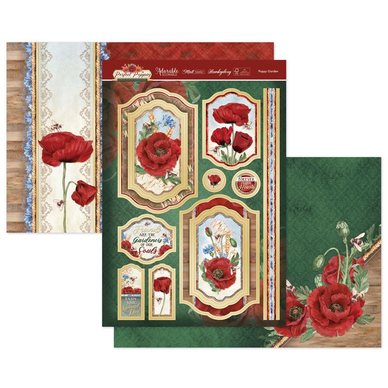 (image for) Die Cut Topper Set - Perfect Poppies, Poppy Garden