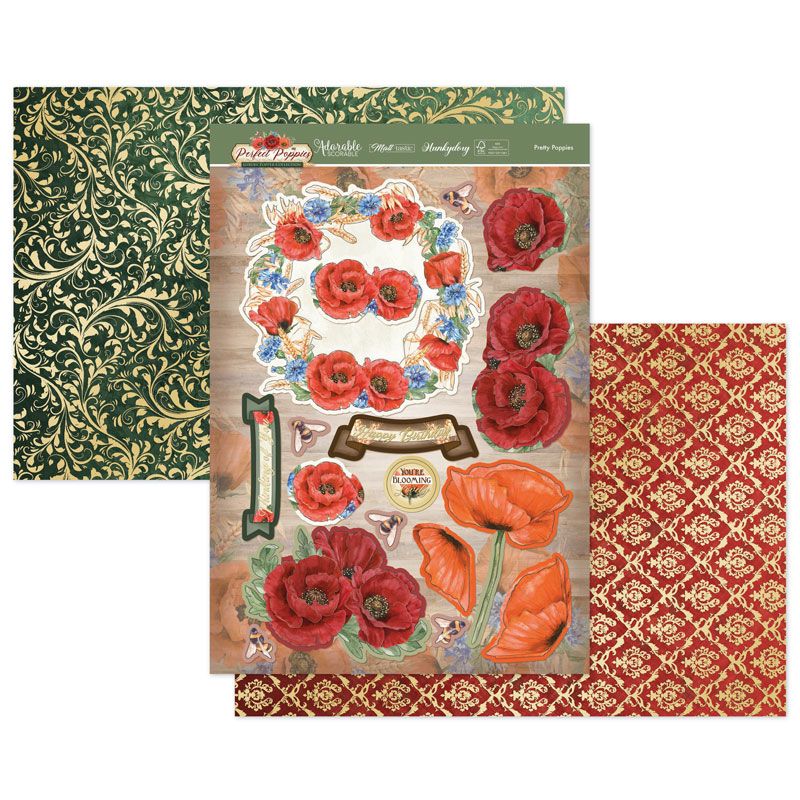 (image for) Die Cut Topper Set - Perfect Poppies, Pretty Poppies