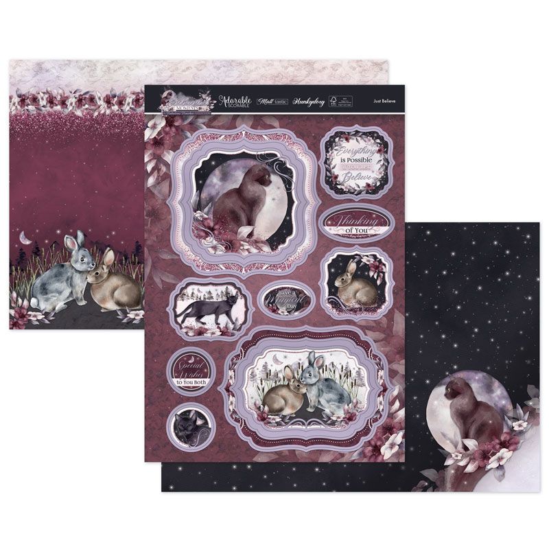 Die Cut Topper Set - Enchanted Moments, Just Believe