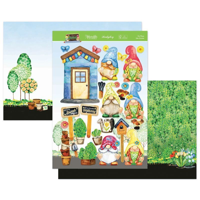 Die Cut Topper Set - Gnome Sweet Gnome, No Place Like Gnome