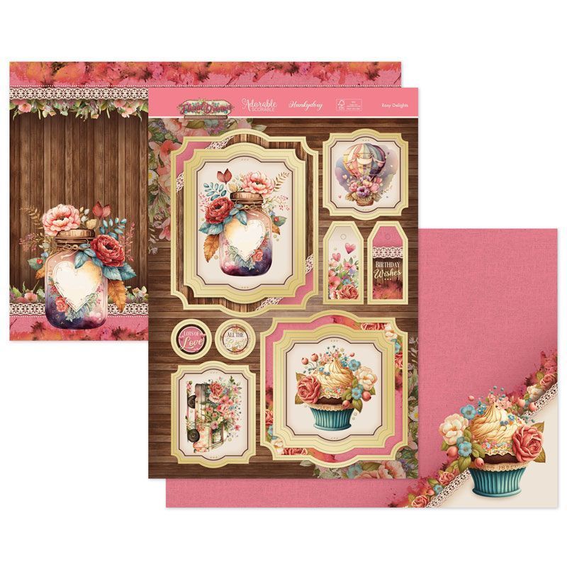 (image for) Die Cut Topper Set - Floral Dreams, Rosy Delights