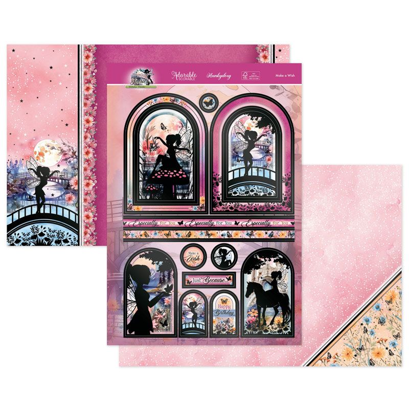 (image for) Die Cut Topper Set - Moonlight Fairies, Make A Wish