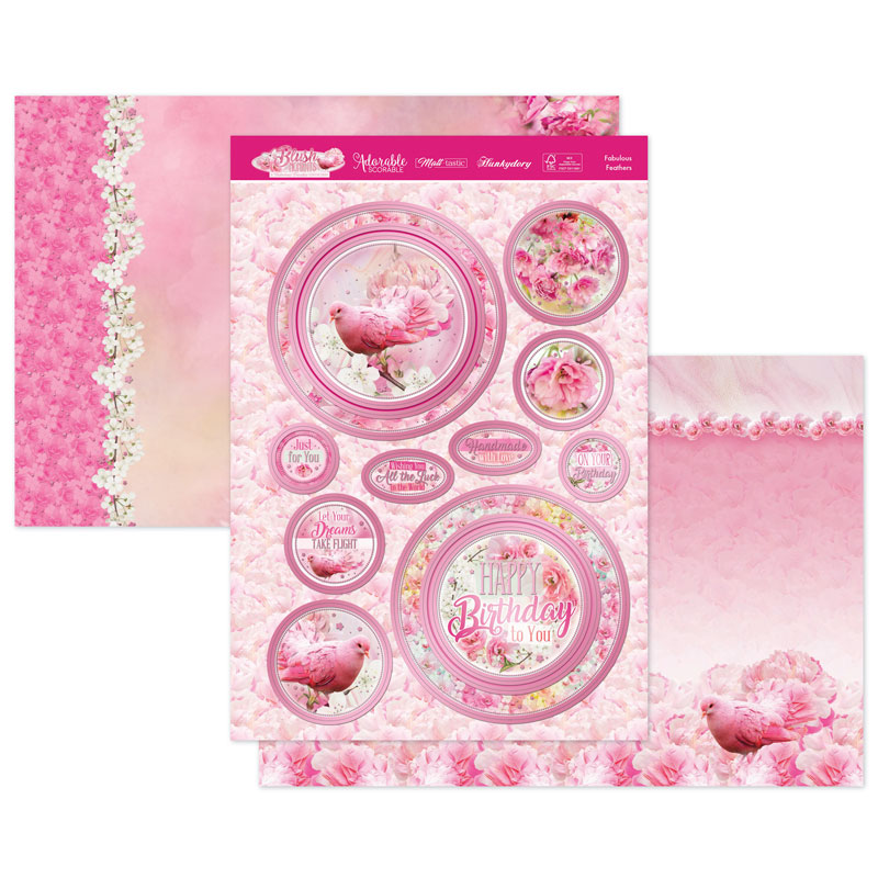 (image for) Die Cut Topper Set - Blush Moments, Fabulous Feathers