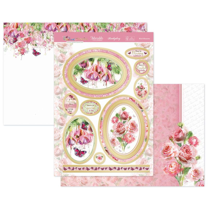 Die Cut Topper Set - A Rainbow of Flowers, Blush Blossoms