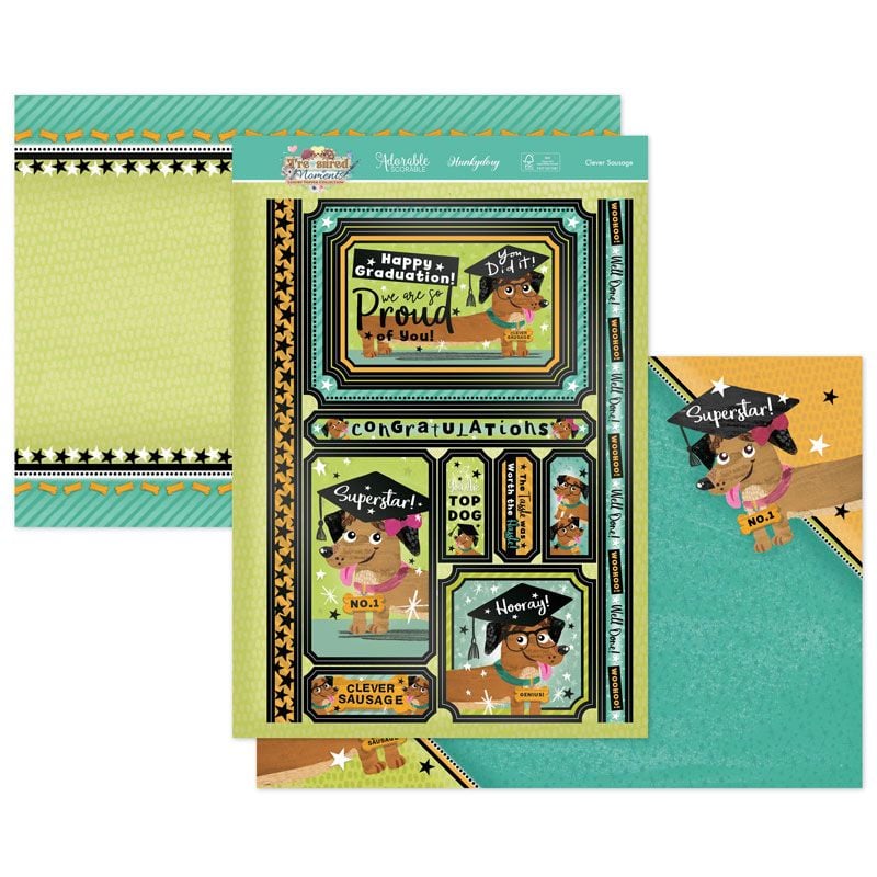 Die Cut Topper Set - Treasured Moments, Clever Sausage