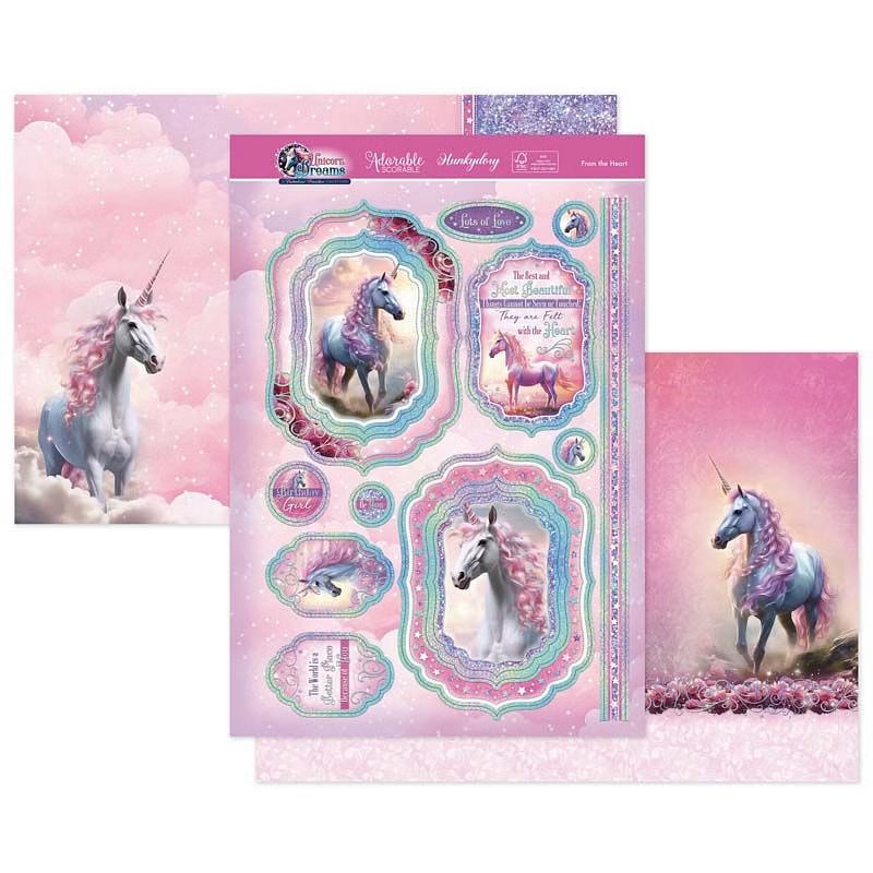 Die Cut Topper Set - Unicorn Dreams, From The Heart