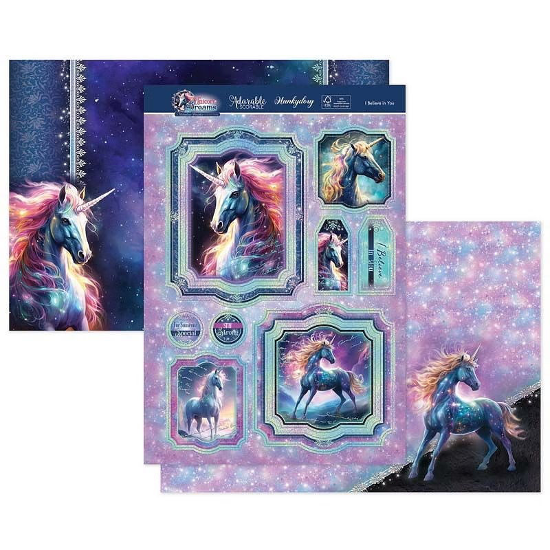 Die Cut Topper Set - Unicorn Dreams, I Believe In You