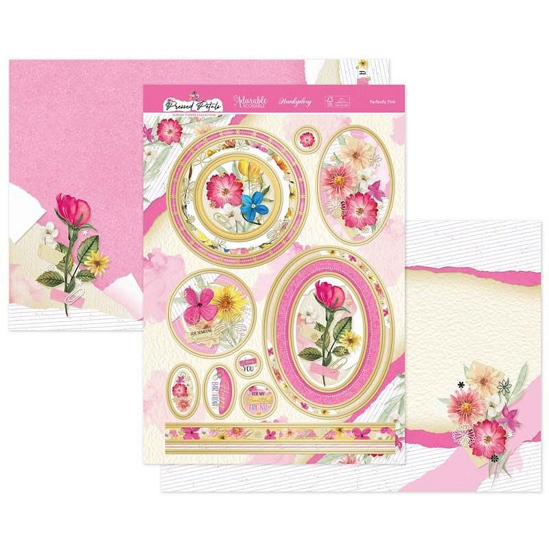 (image for) Die Cut Topper Set - Pressed Petals, Perfectly Pink
