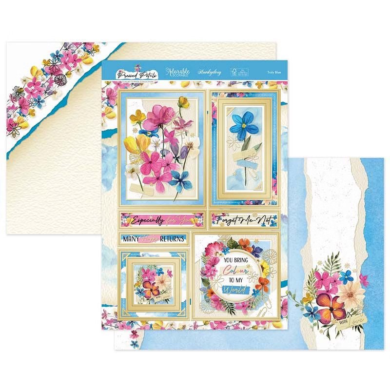 (image for) Die Cut Topper Set - Pressed Petals, Truly Blue