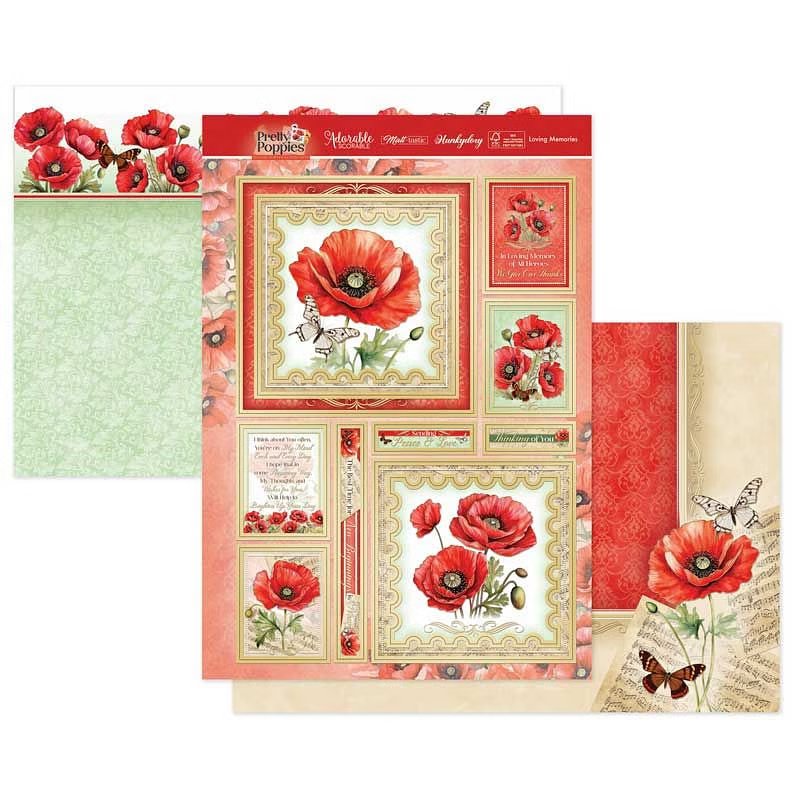 (image for) Die Cut Topper Set - Pretty Poppies, Loving Memories