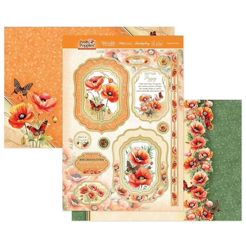 (image for) Die Cut Topper Set - Pretty Poppies, Peachy Petals