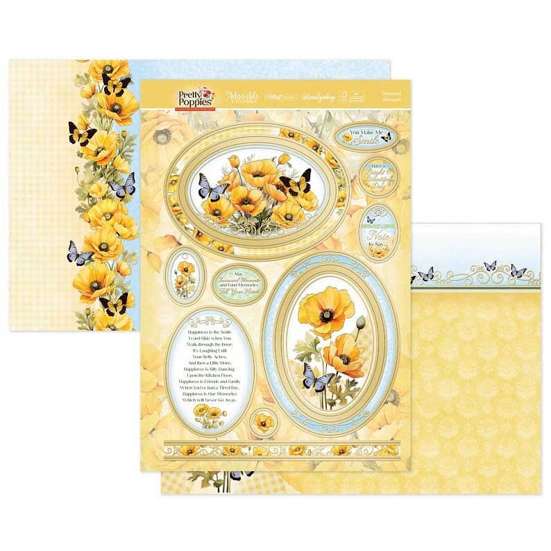 (image for) Die Cut Topper Set - Pretty Poppies, Treasured Moments